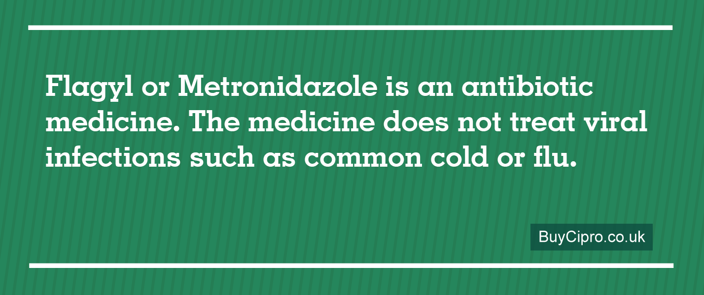 Flagyl or Metronidazole is an antibiotic medicine