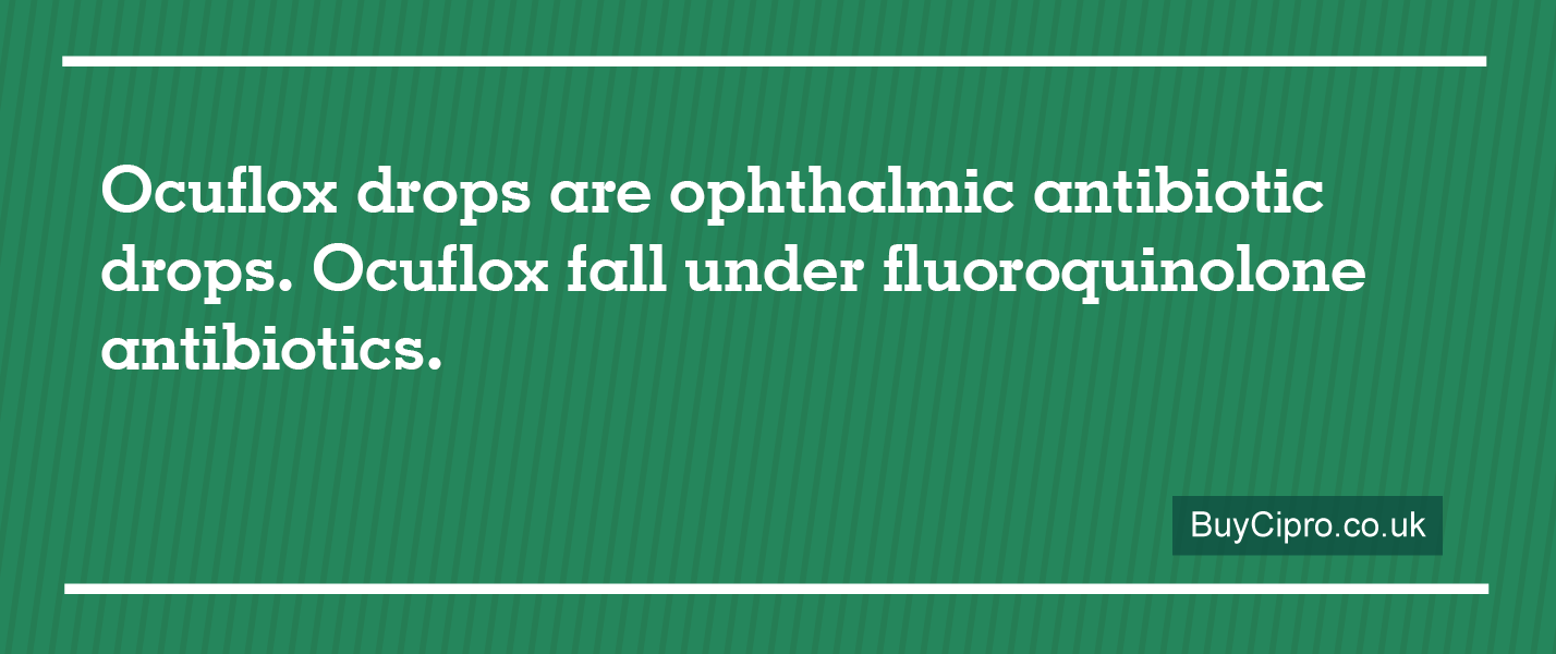 Ocuflox drops are ophthalmic antibiotic drops