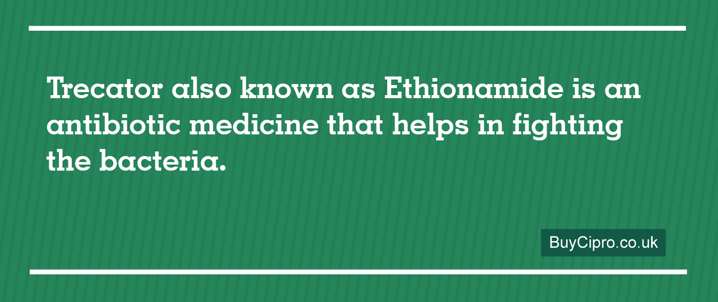 Trecator also known as Ethionamide is an antibiotic medicine