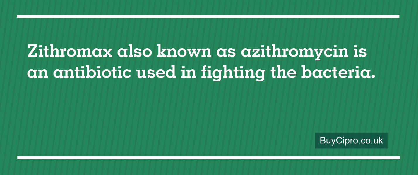 Zithromax also known as azithromycin is an antibiotic used in fighting the bacteria